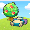 Ronflex endormi sous un arbre