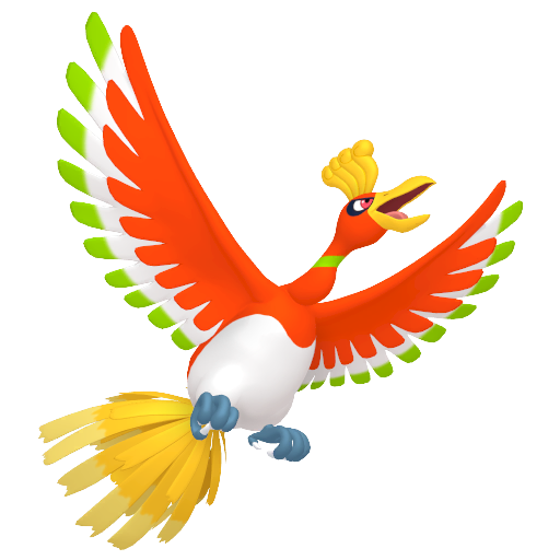 Ho-Oh dans Pokémon Pokopia